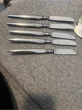 Saladmaster Ellise Dinner Knives Forged Stainless Japan Set of 5 Dinner Knives
